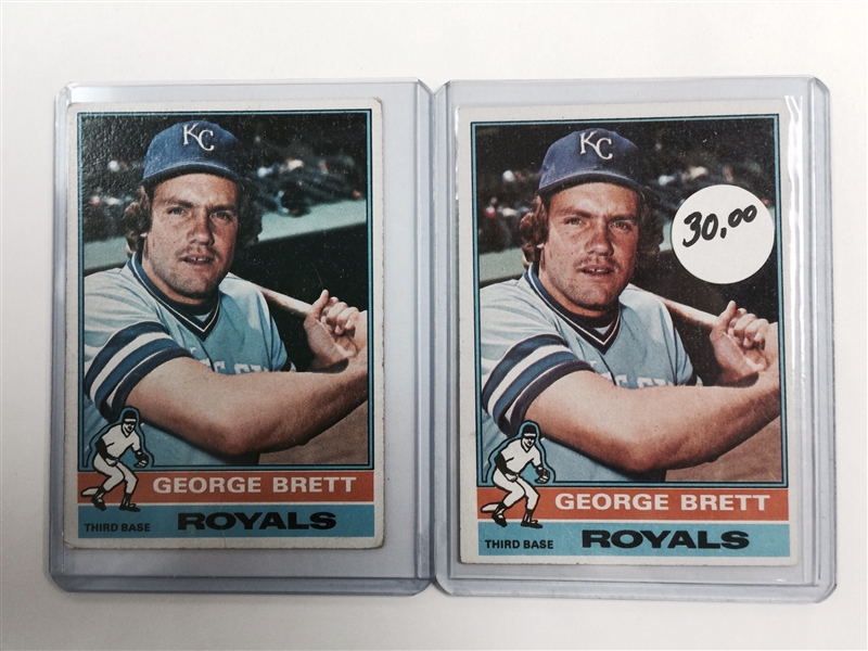 100+ George Brett Cards from 1975 – 1990s